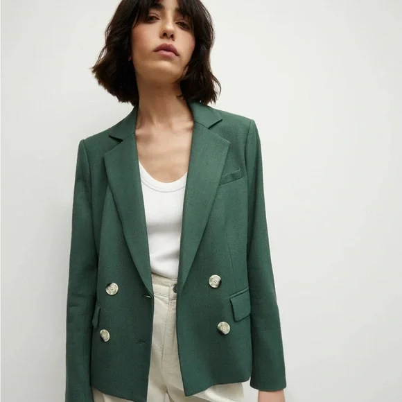 Veronica Beard Green Suit with Kona Dickey Jacket and Wide-Leg Pants (Like new) - Picture 4 of 14